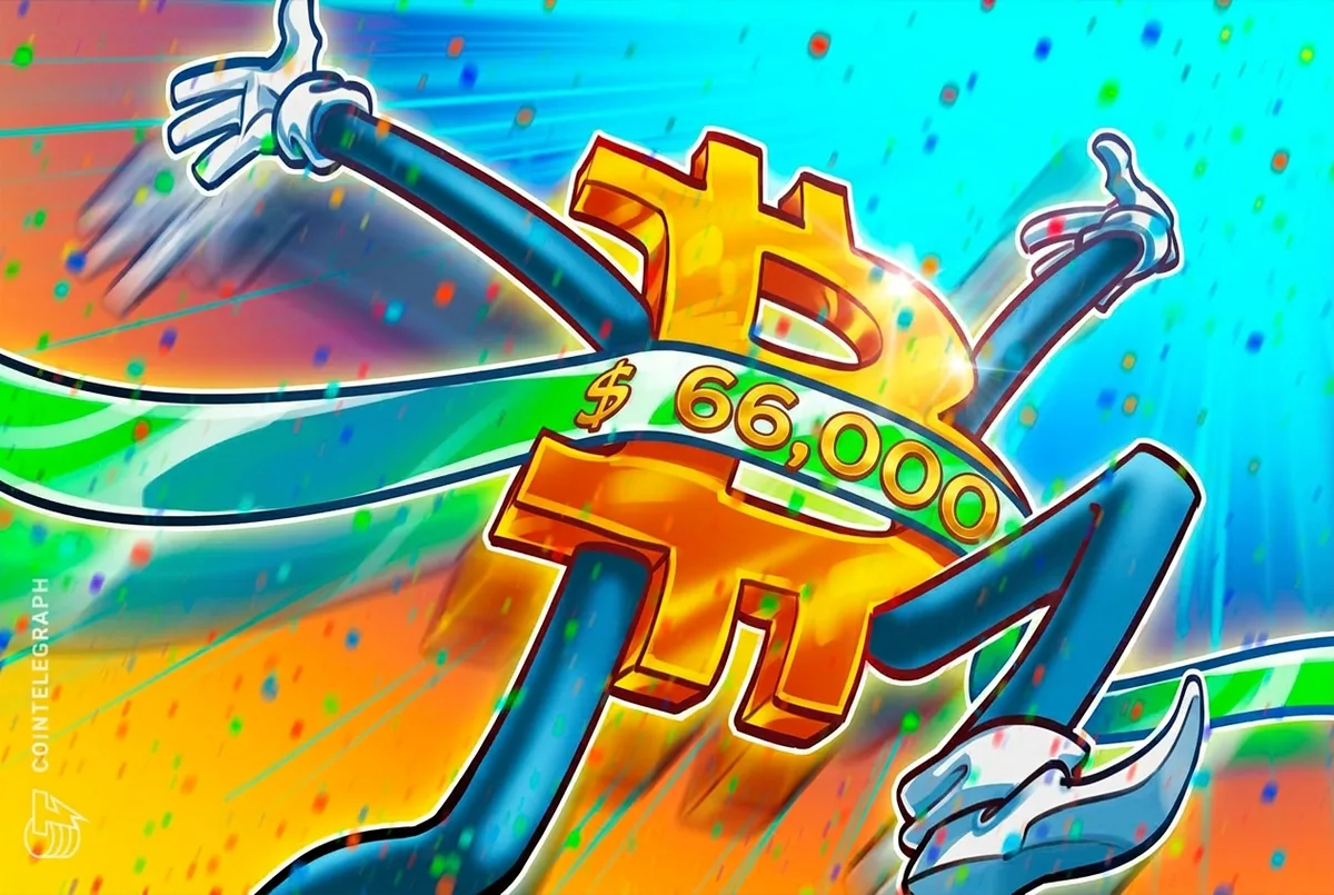 Bitcoin 66.300 dolara yükseldi, bir aylık zirve görüldü