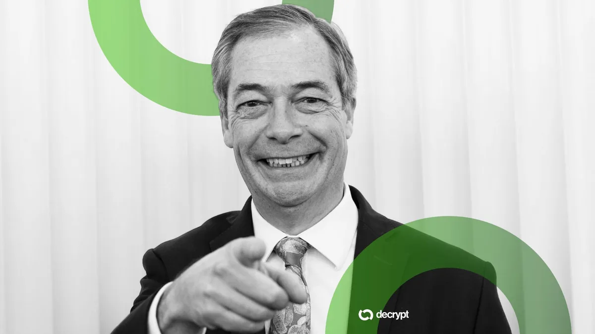 Crypto Donors Put $9.4M Behind Farage’s Reform UK in Q1